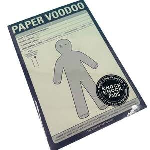 Paper Voodoo Stationery Notepad by Knock Knock Stuff White Elephant Gift